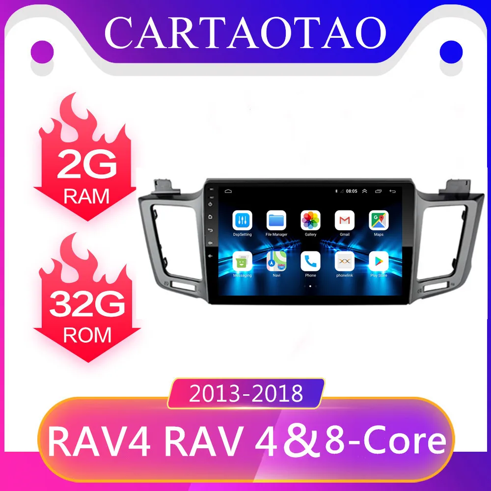 Автомобильный плеер 2 din Android 8 1 для Toyota RAV4 RAV 4 2013 2014 2015 2018 10 &quot радио видео