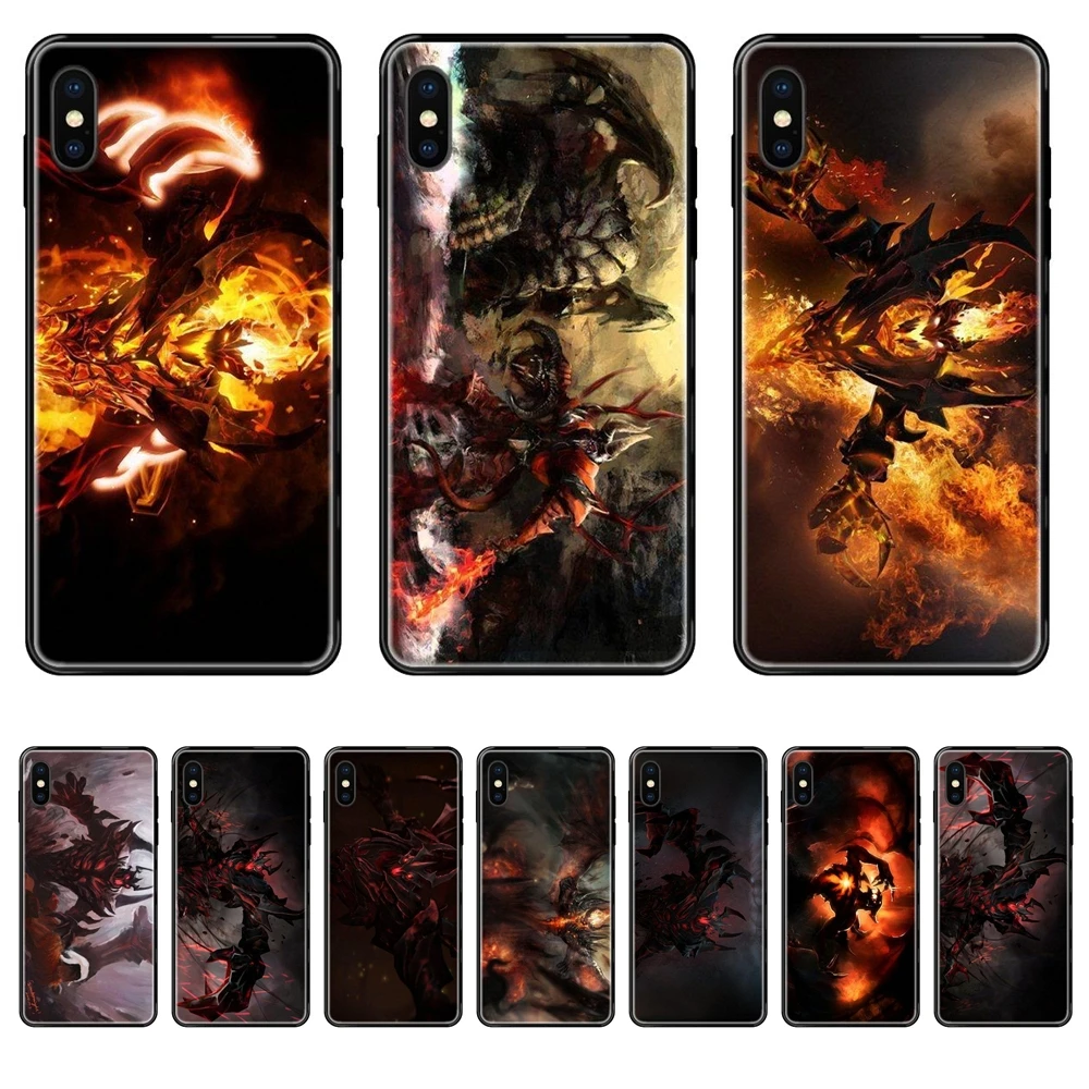 For Huawei Honor Play V10 View Mate 10 20 20X 30 Lite Pro Y3 Y5 Y9 Nova 3 3i Pro Shadow Fiend Dota 2 Black Soft TPU Fashion