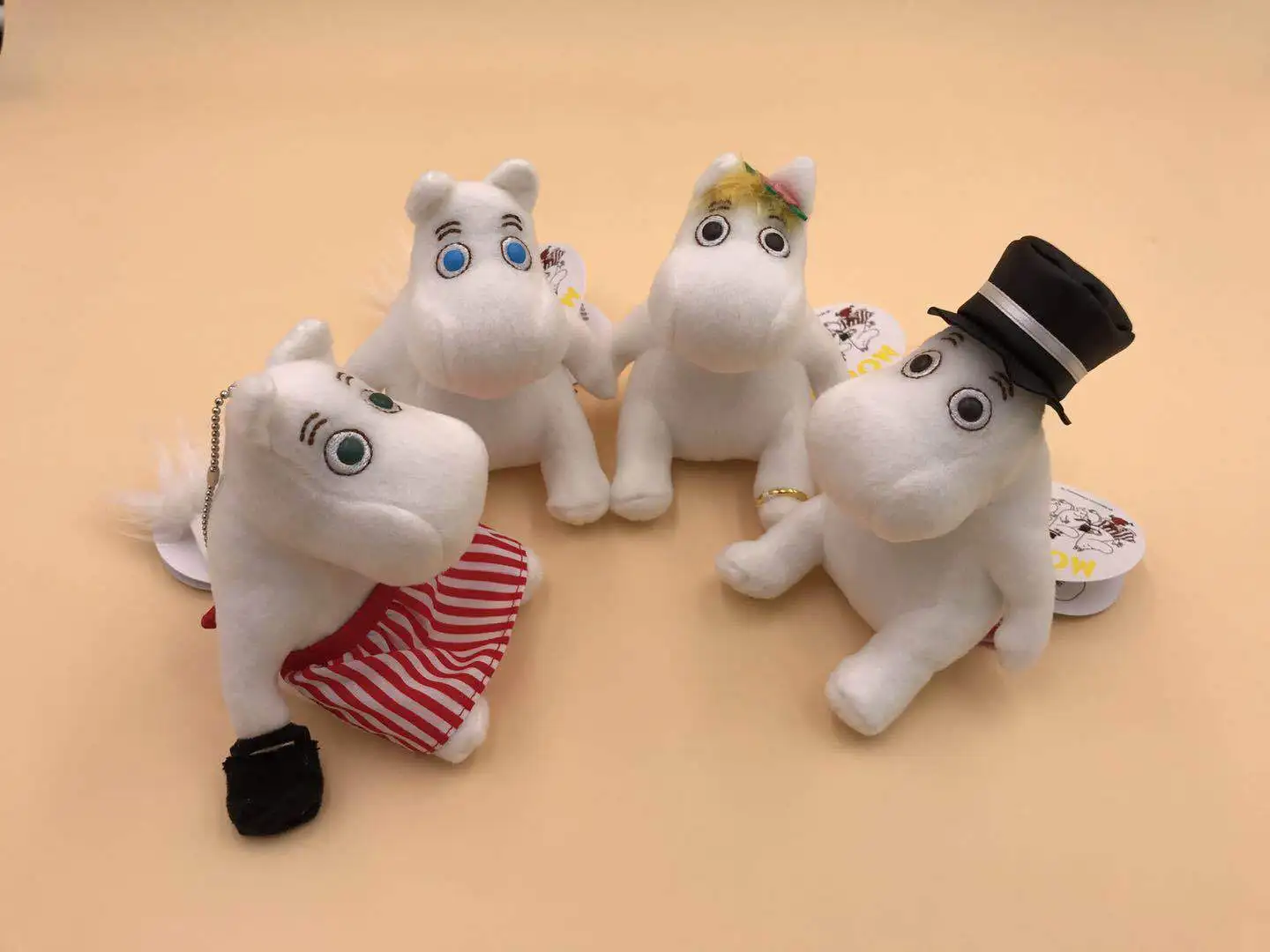 Подлинная авторизация Высокое качество 10 см сидя Moomin песня Nina брелок с мягкой игрушкой милый мультфильм день рождения Рождественский подарок