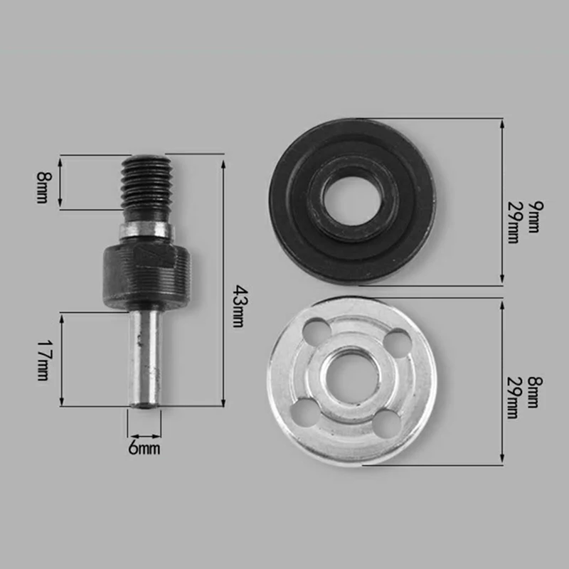 

5*Grinders Parts Spanner Lock Nut Flange Angle For 8mm Above The Drill Chuck