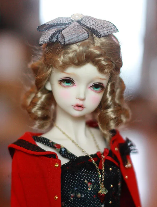 

BJD Doll Wig suitable for 1-4 imitation mohair tawny braided curly hair doll accessories