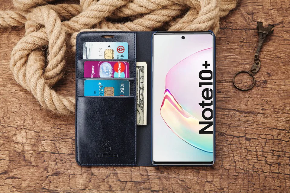 Musubo чехол для samsung Galaxy Note 10+ роскошный чехол-книжка из натуральной кожи для Note 10 Plus 5G S10E S10 S9 S8+ чехол