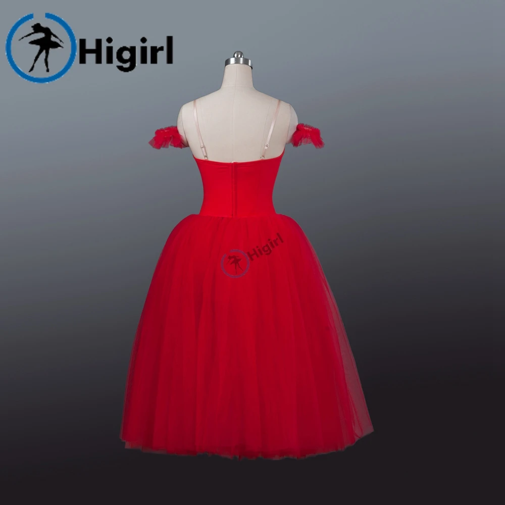 Женские красные романтические балетные платья лирические танцевальные балетное