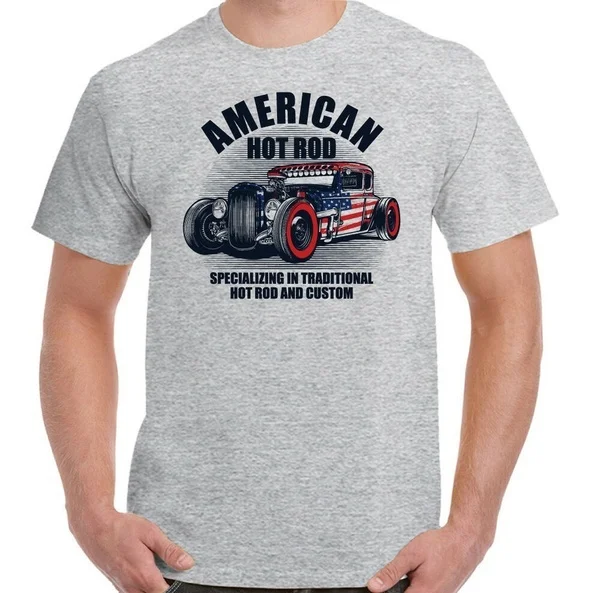 

Футболка Hot Rod, мужская, американская, Классическая, американская, газовая, для любителей автомобилей