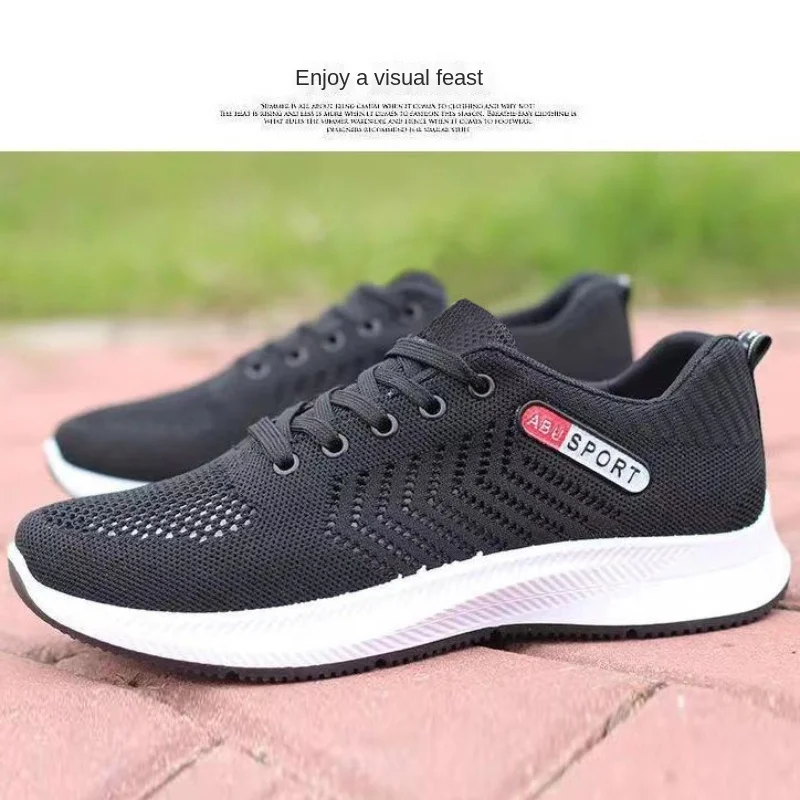 Новые корейские повседневные кроссовки удобная сетчатая Спортивная