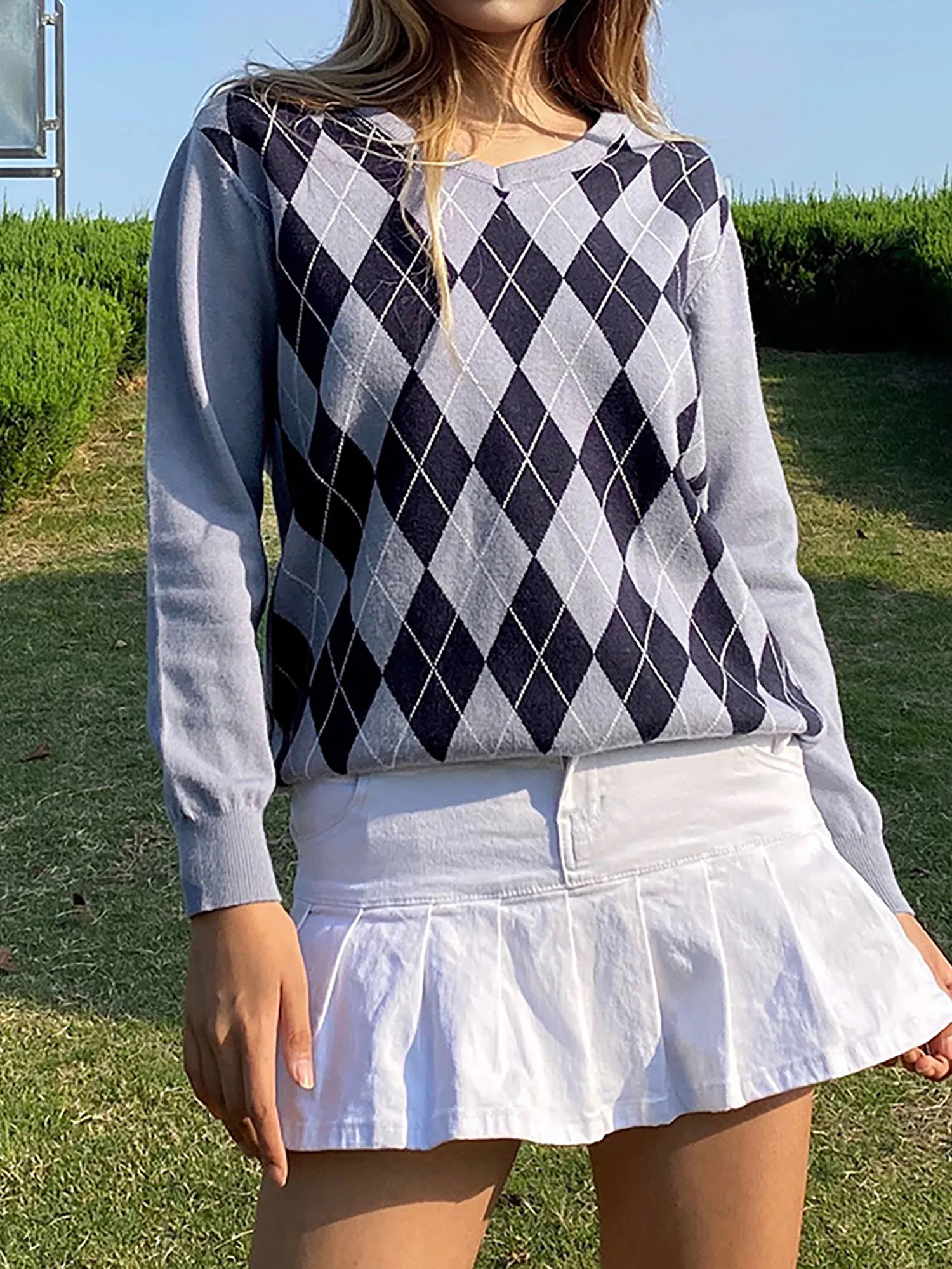 

Women Casual Knitted Sweater Tops Fashion Loose Pullovers Ladies Autumn Winter Korean Collage Style Sweater Jumper Suéter Mujer