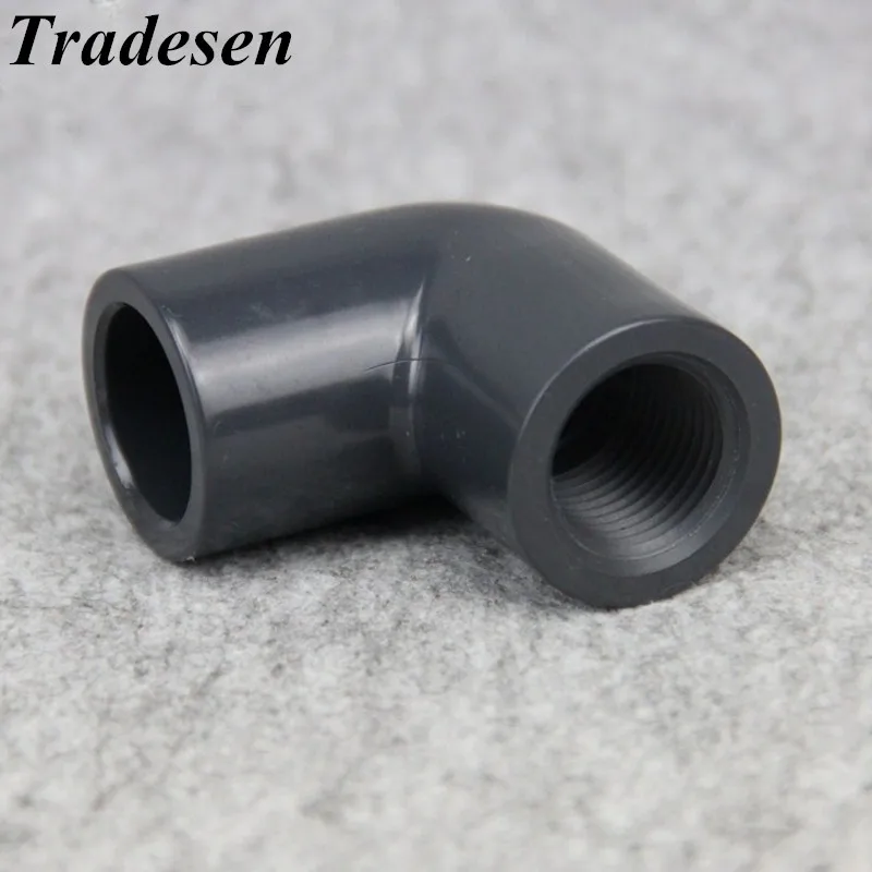 

ANSI 1pc 21.34~33.4mm To 1/2"~1" Hi-Quality UPVC Elbow Connectors Aquarium Fish Tank Adapter Garden Irrigation Water Pipe Joints