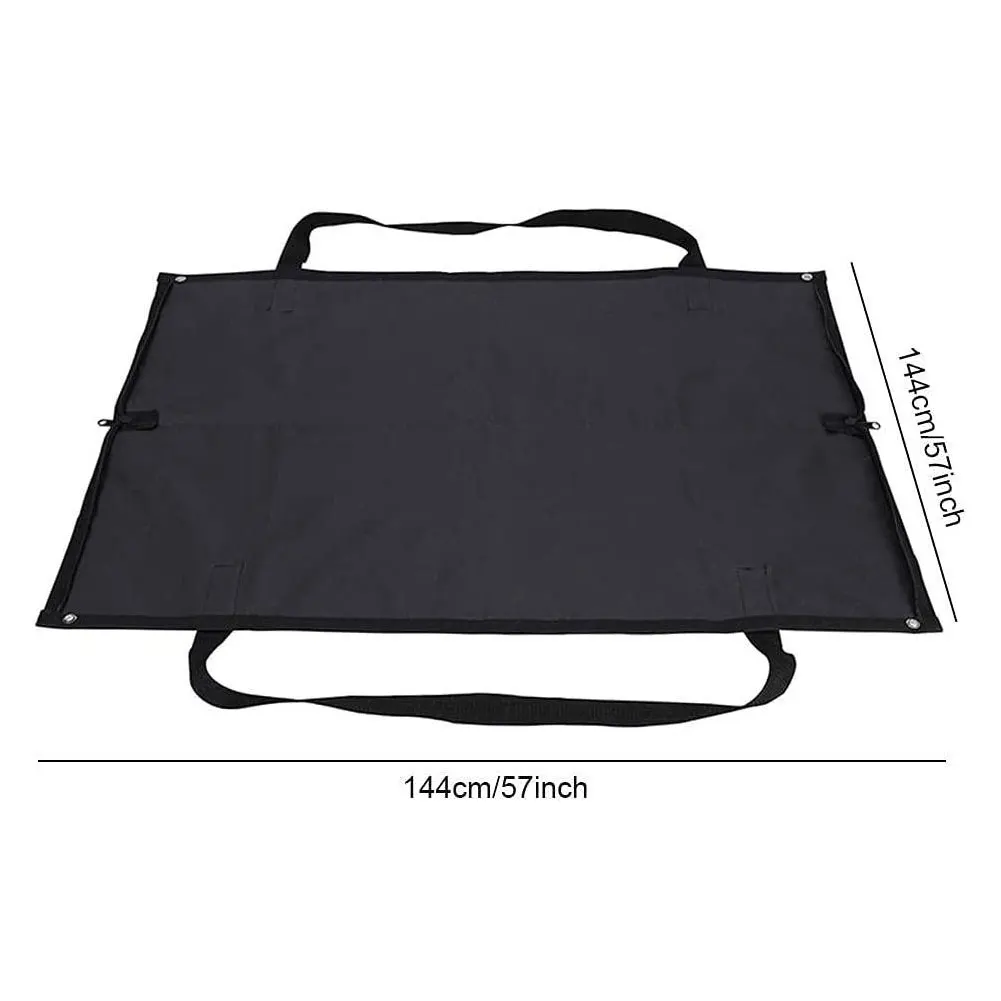 

Leaf Bag Waterproof Heavy Duty Trash Tote Garden Waste Tarp Sheet With Handles 144x144cm Storage Mat Heavy Garbage Bag Fallen