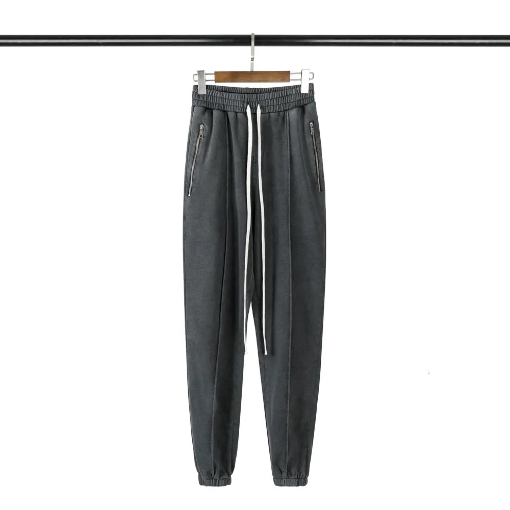 Джоггеры мужские однотонные из хлопка 2020 FW свободные брюки карандаш в стиле хип