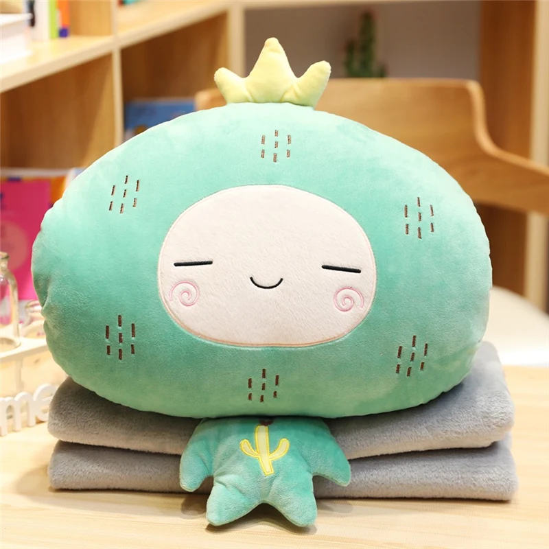 

Candice guo! cute plush toy lovely sweet cactus carrot pineapple strawberry doll soft cushion blanket birthday Christmas gift 1p