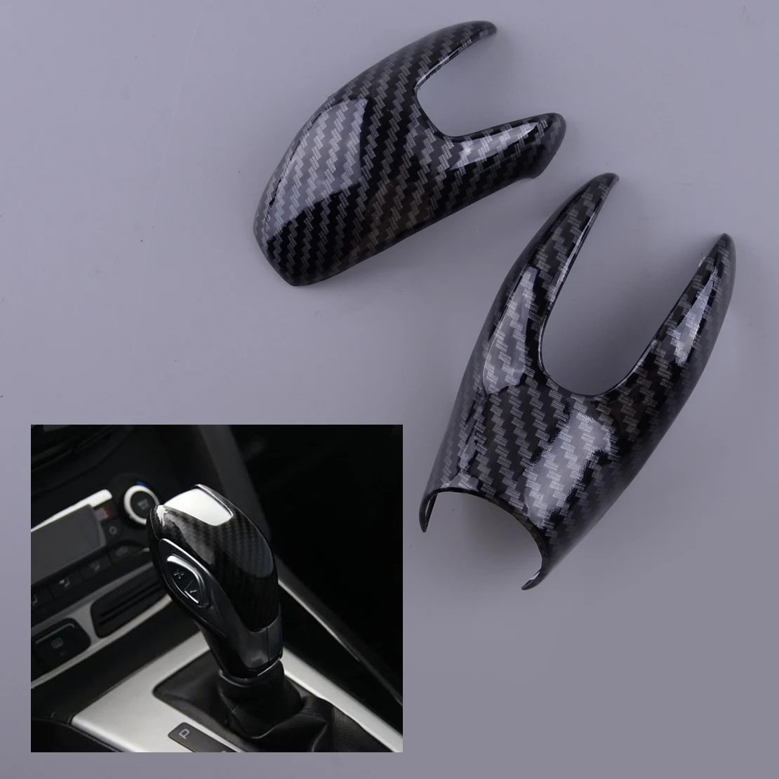 

Передняя флейта из углеродного волокна, 2 шт., ABS, подходит для Ford Escape Kuga 2013, 2014, 2015, 2016, 2017, 2018, 2019