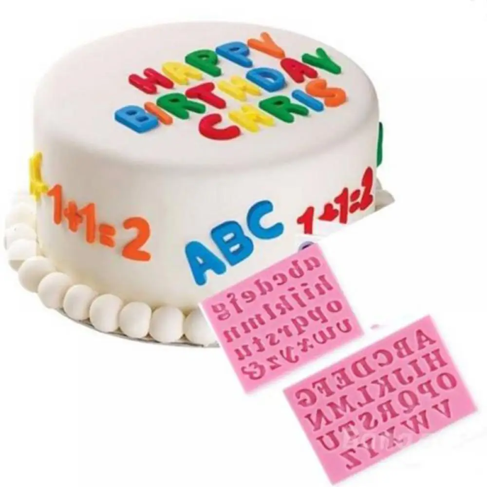 

New Arrival Uppercase Letters Alphabet Shaped 3d Silicone Cake Fondant Mold Cake Decoration Tools Soap Candle Moulds