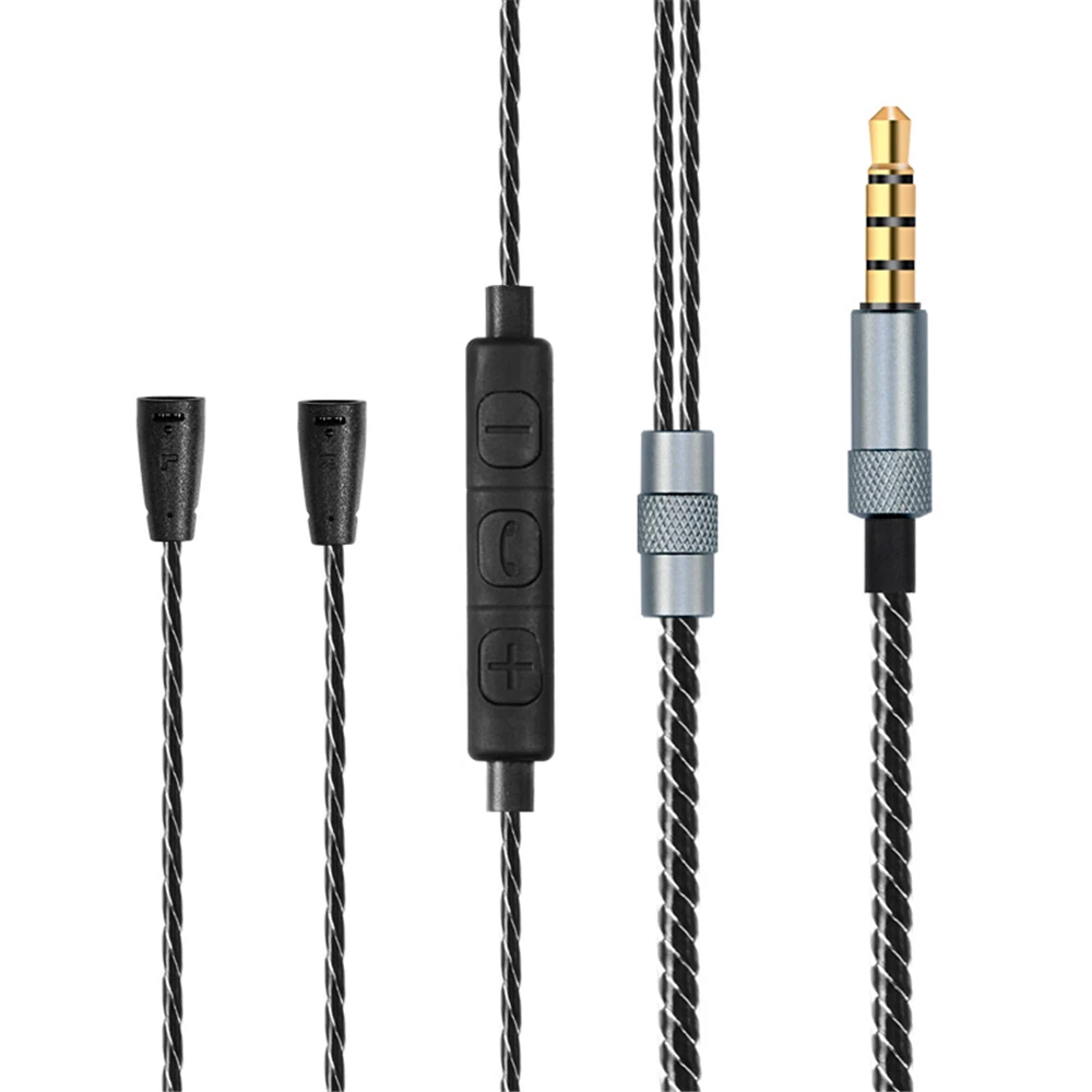 

OFC Replacement Stereo Audio Cable Extension Music Cord Wire for Sennheiser IE80 IE8I IE8 Headphones Earphones