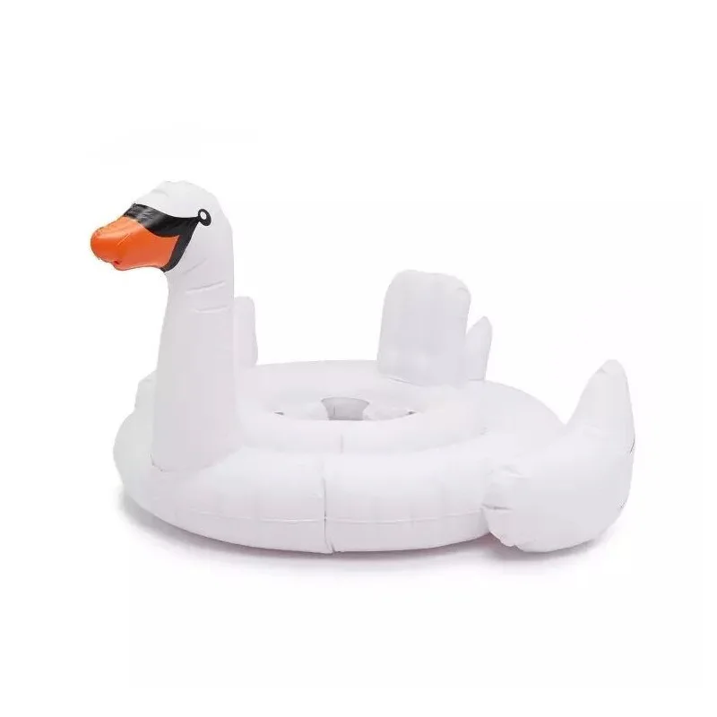 Swan no box YUYU Фламинго бассейн Плавающий надувной фламинго плавающий круг детский надувной круг Лебедь детский плавательный круг бассейн игрушка Баби плавающий бассейн - Цвет: Swan no box