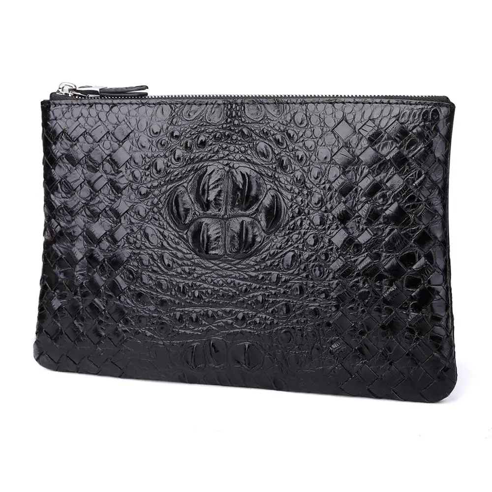 Тонкий мягкий бумажник из 100% натуральной овчины Аллигатор кошелек для кредитных