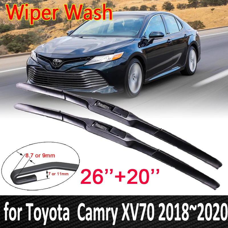 

Car Wiper Blade for Toyota Camry 70 XV70 2018 2019 2020 XV 70 Front Windscreen Windshield Wipers Brushes Car Accessories Goods