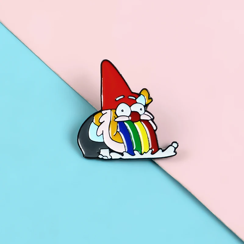 Милые маленькие булавки в форме рвоты для пожилых людей Забавные милые