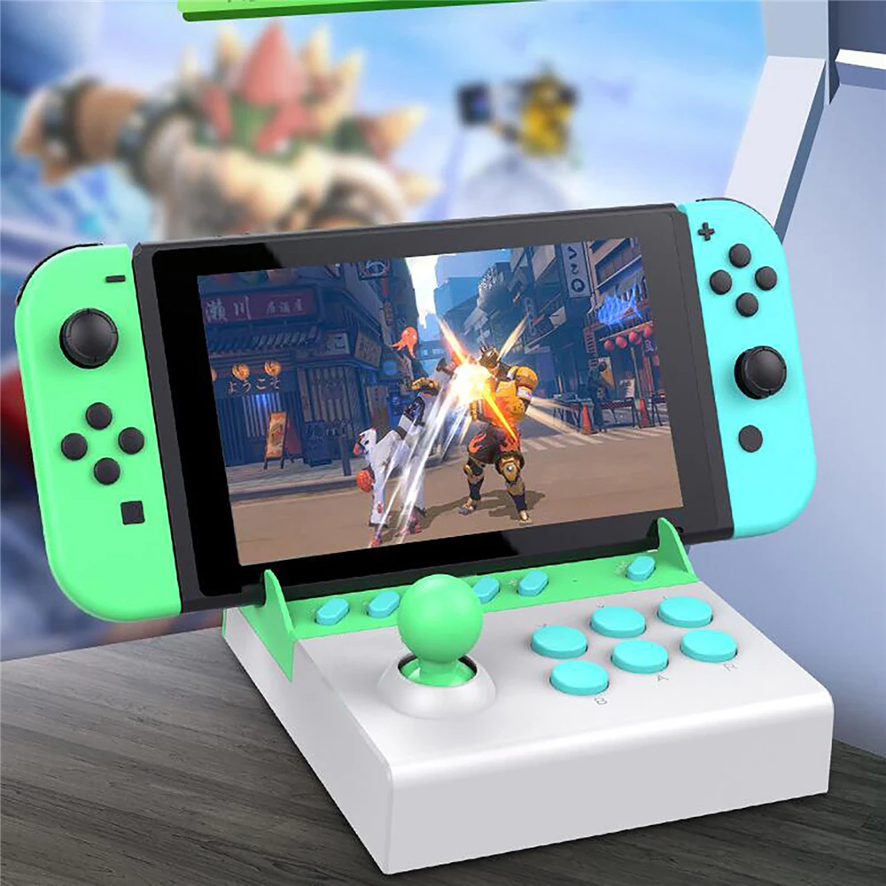 Arcade Game Single Rocker Control Games Joystick for Nintend Switch with 8 Tubro Action Buttons Adapter Handle | Электроника