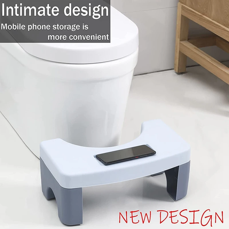 Toilet Stool Poop Adult Foldable Step Easy Wash and Store Spliceable Squatting |