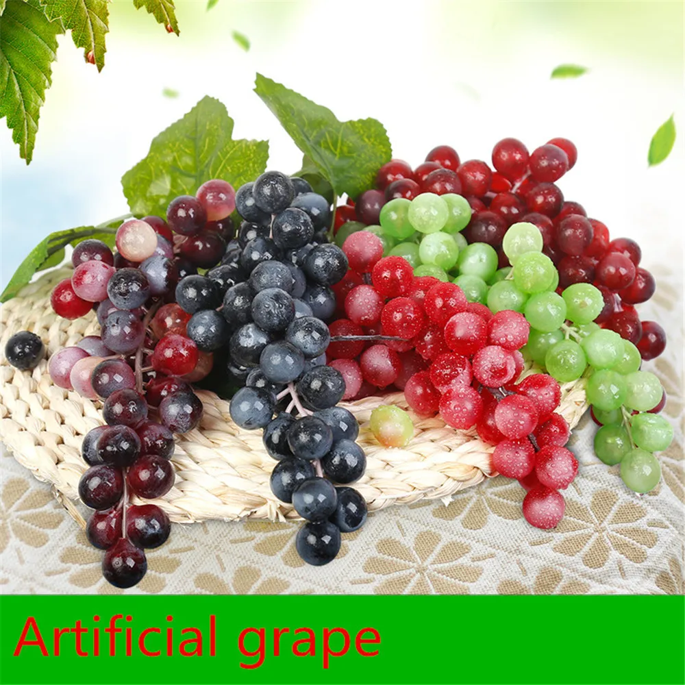 

Simulation model of simulation fruit plastic raisins false fruit grape bunches props green interior decoration