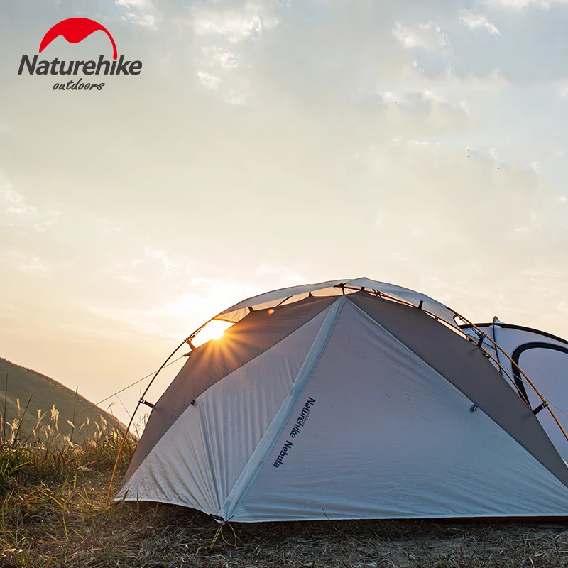 Палатка Naturehike Nebula туристическая на 2 человек нейлон 20D сверхлегкая двухслойная