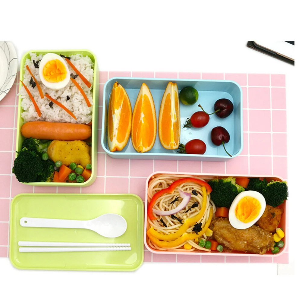 Bento ланч бокс 2 слоя японский стиль микроволновая печь бенто контейнер для