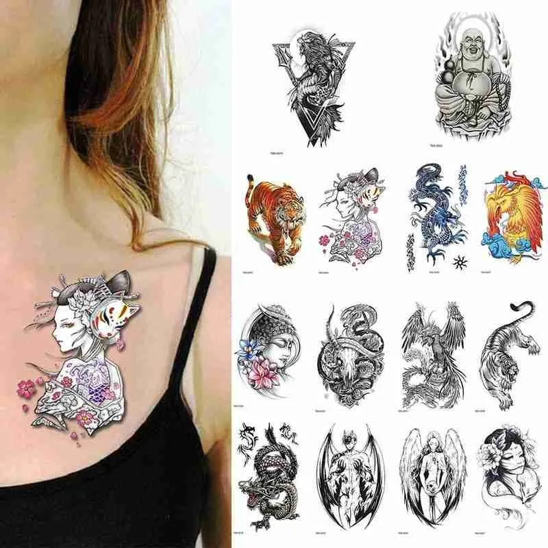 

Временные тату-наклейки 14 шт./лот, набор, Бабочка, птица, переводка, цветок, водостойкая тату-наклейка, мигающая татуировка, ручка, плечо, накл...