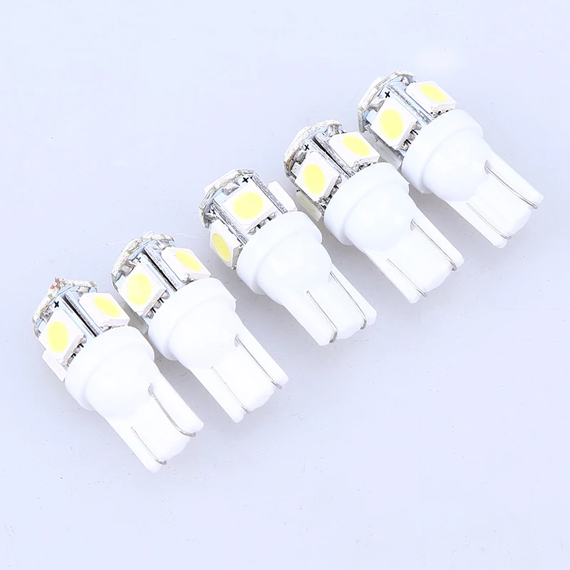 5 шт. Автомобильные светодиодные лампы POSSBAY T10 5SMD W5W 194 5050|Световая рейка/рабочее