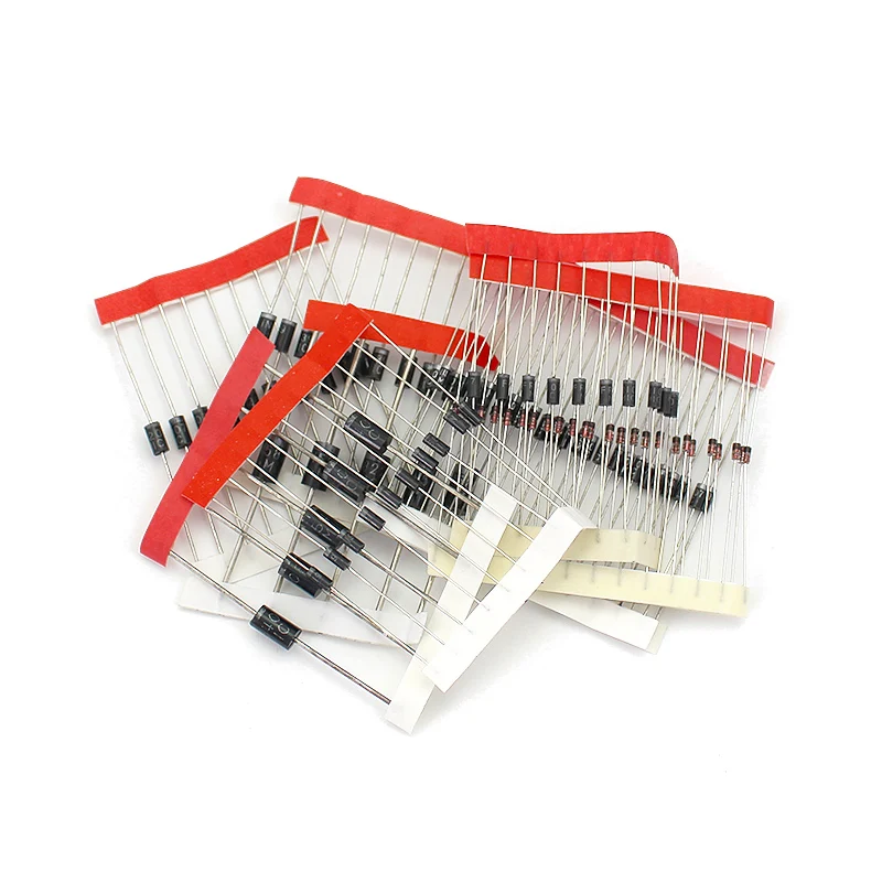 100pcs/lot Rectifier Diode set pack 1N4148 1N4007 1N5819 1N5399 1N5408 1N5822 FR107 FR207 Electronic Components diy assorted kit