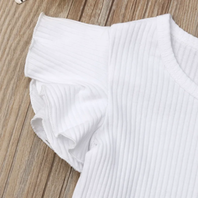 Комплект из 3 предметов детские нагрудники для маленьких девочек однотонные топы