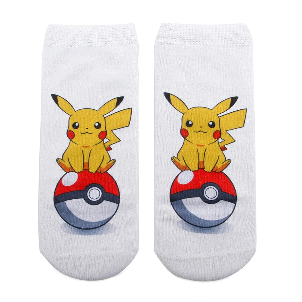 Новые мужские короткие носочки по щиколотку фигурку с изображением покемона