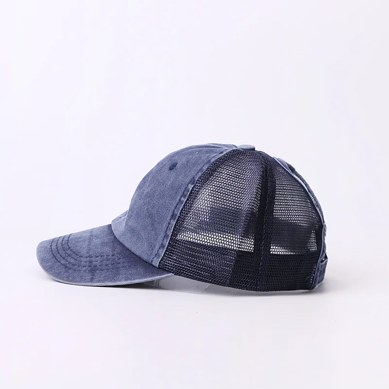 Бейсбольная кепка с дырками в виде конского хвоста Женская бейсбольная s на лето