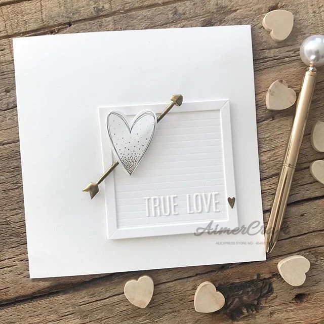 Металлические Вырубные штампы для блокнота с 26 буквами искусственное рельефное