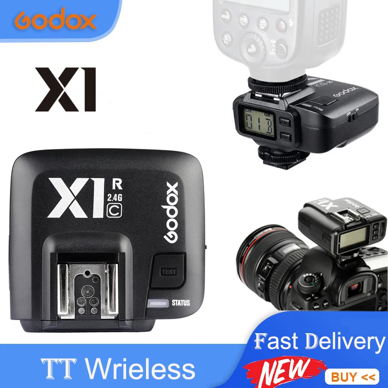 Godox X1 TTL беспроводной Радиопередатчик и приемник для студийной вспышки Canon Nikon Sony