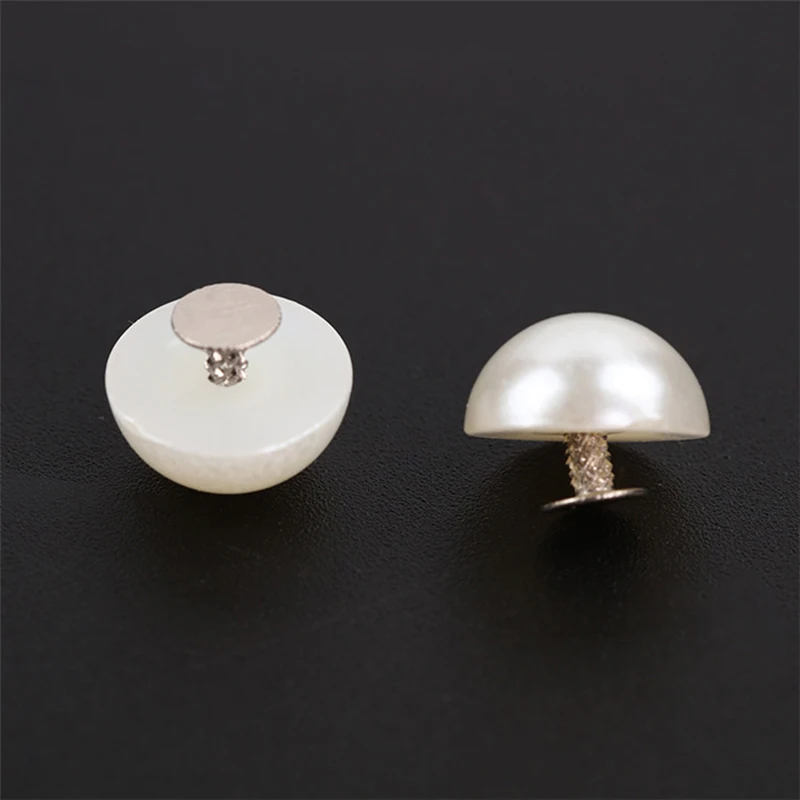 New Arrival DIY jewelry Decorative Accessories ABS Single Hole Semi-circle Pearl Bang Plastic Rivet For Fashion Earrings | Украшения и