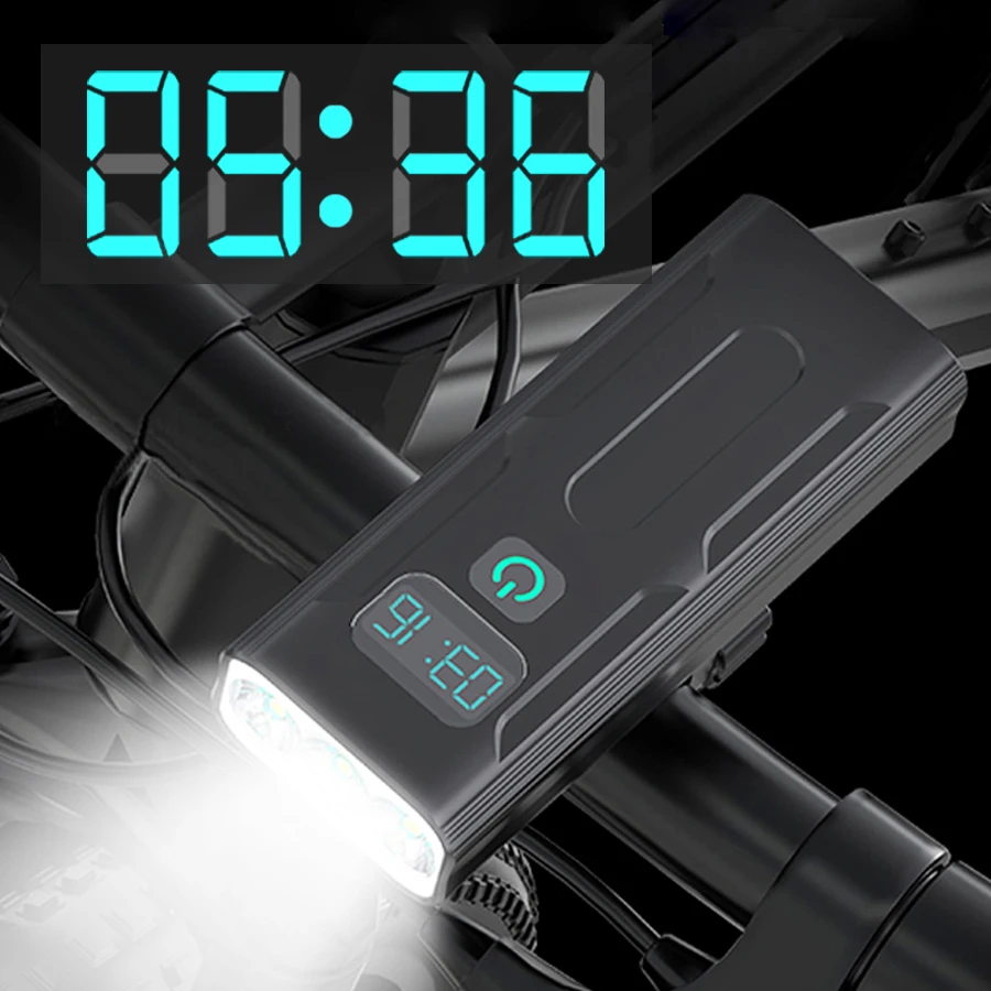 Велосипедный фонарь NEWBOLER Power L2/T6 зарядка через USB 5200 мАч водозащита IPX5 | Спорт и