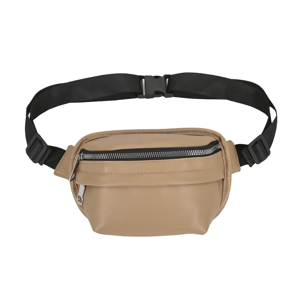 

Youth Ladies Simple Versatile Bag Fashion Waist Messenger Purse Female Street Zipper Chest Bag Shoulder Bag Packs