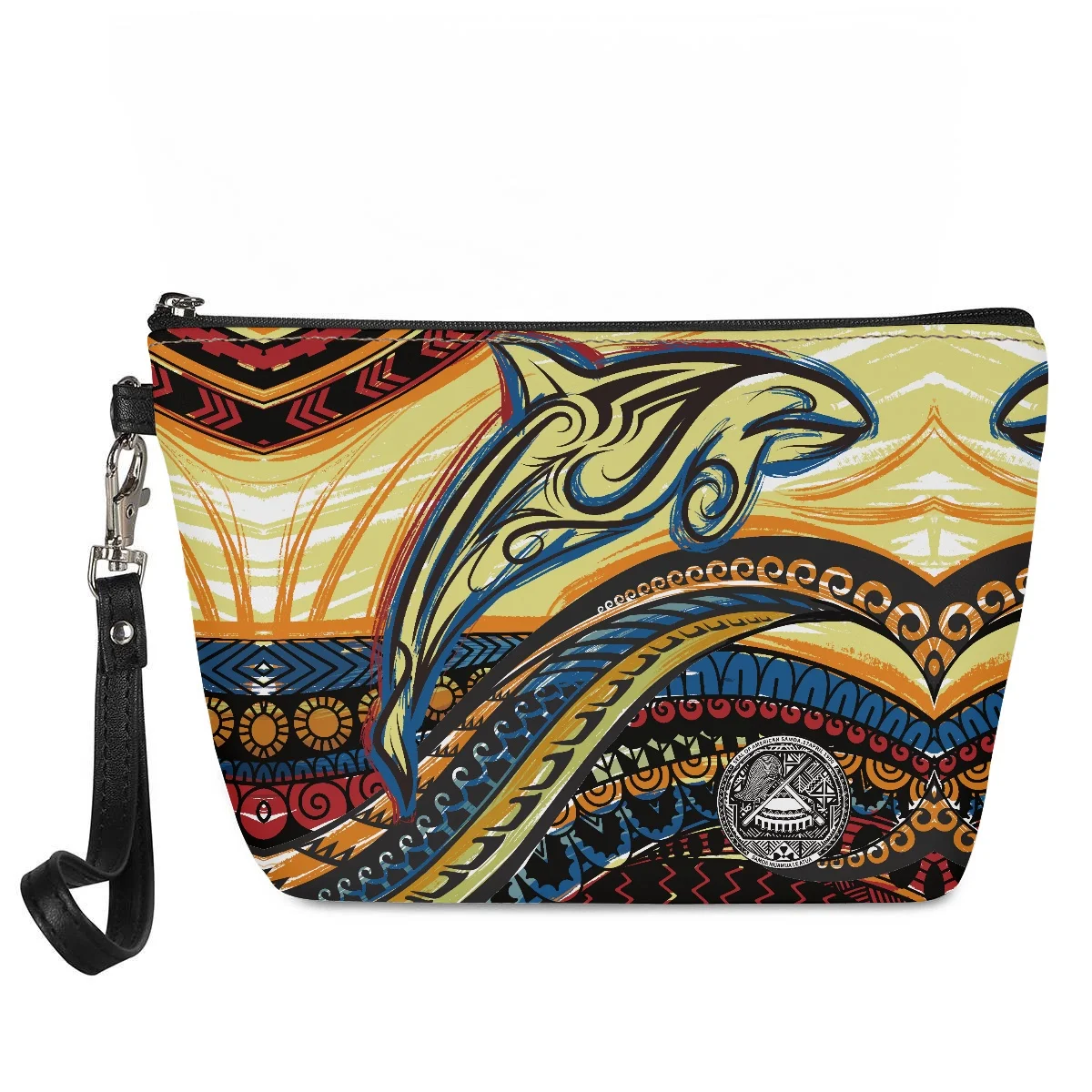 

Косметичка для девочек, профессиональный Органайзер с дельфином, маленькая сумочка из искусственной кожи, несессер