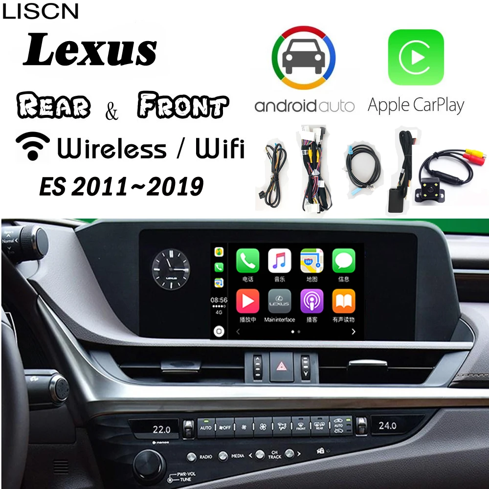 Беспроводная камера Carplay для Lexus ES 2011 ~ 2019 оригинальная заднего и Переднего Вида