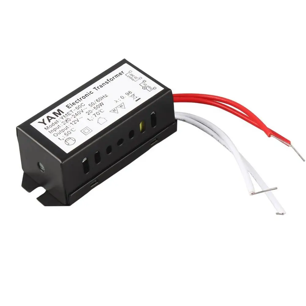 

AC 220V to 12V 20-50W Halogen Lamp Electronic Transformer LED Driver Power Supply for Low-voltage Halogen Lamp