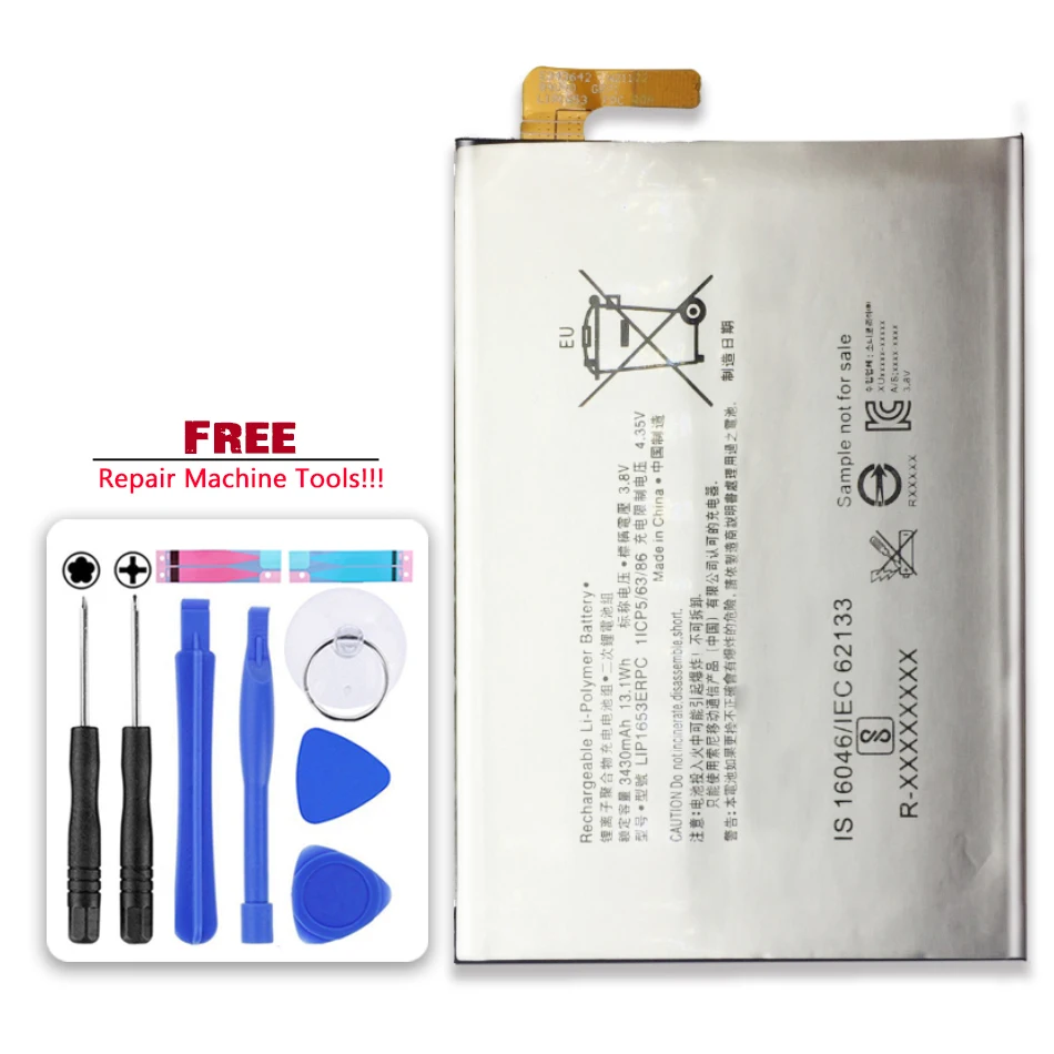 

3580mAh LIP1653ERPC For Sony Xperia XA2 Ultra G3421 G3412 XA1 Plus Dual H4213 Mobile Phone Battery + Free Tool + Tracking NO.