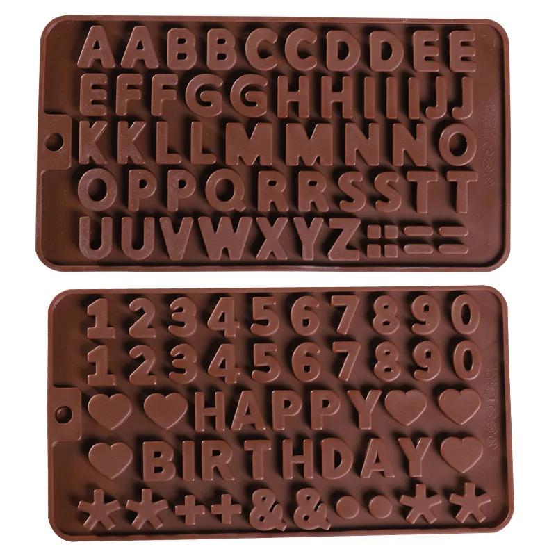 

3D Russian Alphabet Silicone Mold Letters Chocolate Mold Cake Decorating Tools Tray Fondant Molds Jelly Cookies Baking Mould