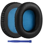 1 пара сменных протеиновых кожаных амбушюров, подушечки, накладки для наушников, запасные части для наушников Sennheiser HD6 Mix HD7 HD8 DJ