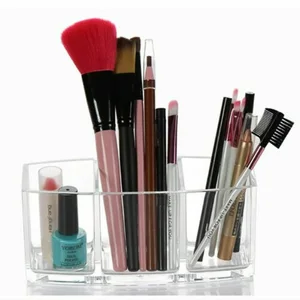 new acrylic make up brush storage organiser case display lipstick holder hot tools