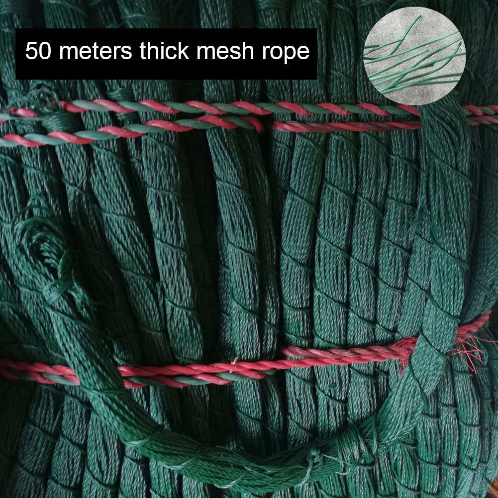 Nylon Fishing Net Fish Mesh Trap Three Layer Monofilament Gill Netting Outdoor Tackle Tools Accessories | Спорт и развлечения