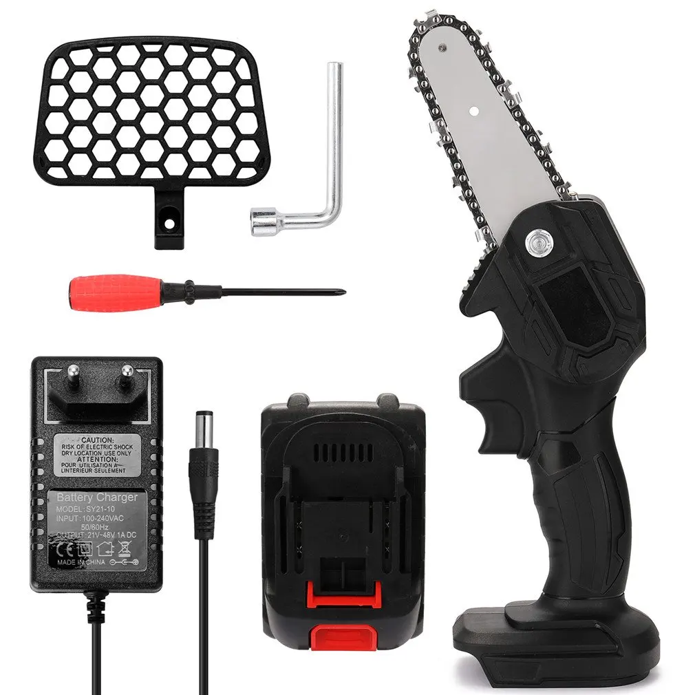 

4Inch 550W Mini Pruning Saw Electric Chainsaws Removable for Fruit Tree Garden Trimming with Lithium Battery One-Handed Saw
