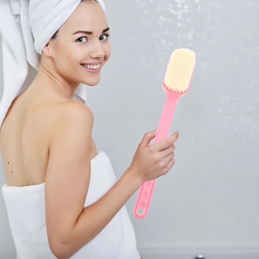 

Long Handle Bath Brush Comfortable Shower Brush Bathing Accessories Supplies