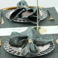 2pcs track on the table napkins towel for kitchen serviette fabric napkin for cutlery home textiles wedding decoration placemats