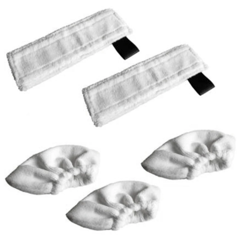 Floor Mop Cloth Brush Cover Cleaning Pad For Karcher SC2 SC3 SC4 SC5 Steam Cleaner 5PCS | Parts