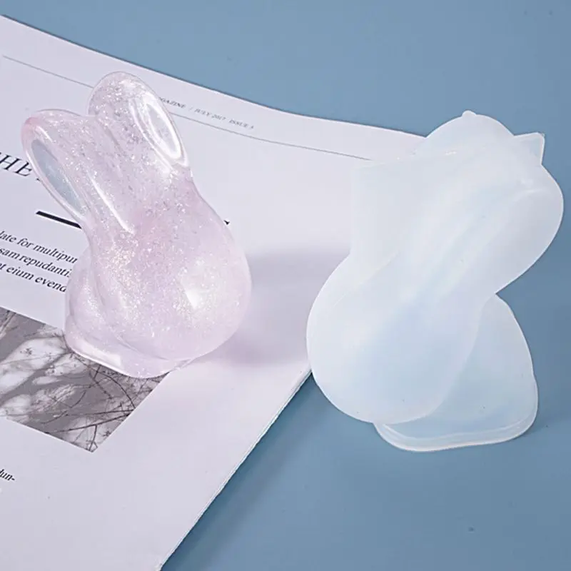 

Resin Crystal Epoxy Mold 3D Rabbit Cute Doll Casting Silicone Mould DIY Crafts Decoration Making Tools